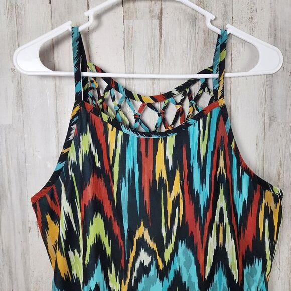 Nicole Miller Chevron Tank Top Size Large - Picture 10 of 10